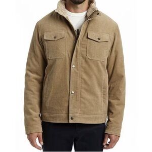 Sherpa-Lined Corduroy Trucker Jacket